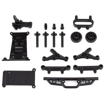 Team Associated Reflex 14MT Bumper, Wheelie Bar, Body Mount Set (AS21621)