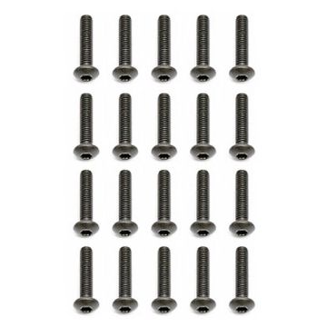 Team Associated M3 X 14 Button Head Hex Screws (10) (AS25187)