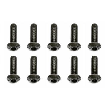 Team Associated M3 X 10 Button Head Hex Screw (10) (AS25211)