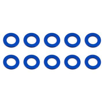 Team Associated Ballstud Washers 5.5 X 0.5mm Blue Aluminium X10 (AS31381)