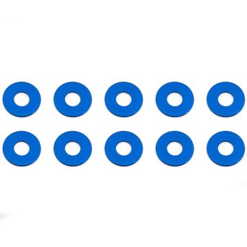 Team Associated Blue Aluminum Bulkhead Washers 7.8 X 0.5mm (10) (AS31384)