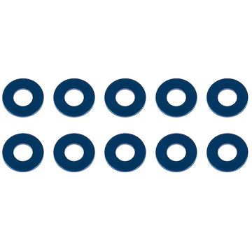 Team Associated Washers 7.8 X 3.5 X 0.5mm Blue Aluminium (10) (AS31387)