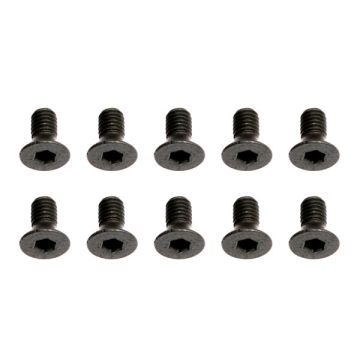 Team Associated M3 X 0.5 X 6 FHCS Screws (10) (AS31541)