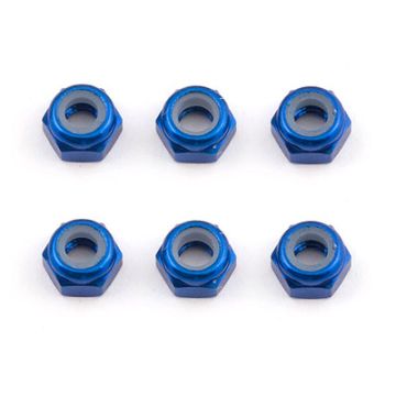 Team Associated FT M3 Locknut Blue Aluminium (AS31550)