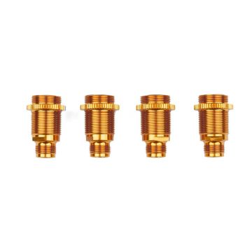 Team Associated 6X6 Aluminium Shock Bodies, Gold (AS31952)