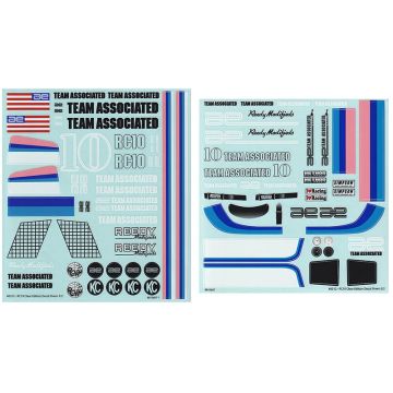 Team Associated RC10Cc Decal Sheet (AS6312)