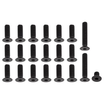 Team Associated RC10Cc 8/32 Screw Set Black (AS6316)