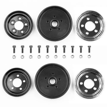 Team Associated Jay Halsey RC10 Front Wheels, Chrome (AS6395)