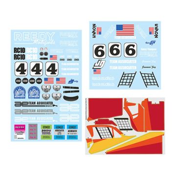 Team Associated Jay Halsey Wc Decal Sheet (AS6398)