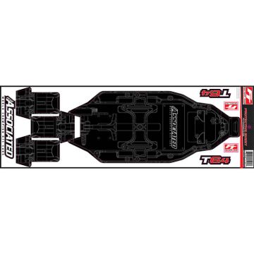 Team Associated T6.4 FT Chassis Protective Sheet Printed (AS71184)