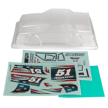 Team Associated SR10 Street Stock Body Shell Clear (AS71192)