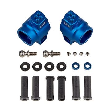 Team Associated FT DR10 Rear Hub Set Blue Aluminium (AS72011)