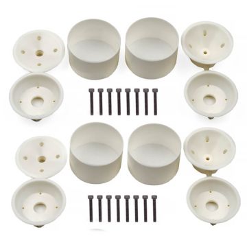 Team Associated RC10Gt Front & Rear 3-Piece Wheel Set (Wide) (AS7840)