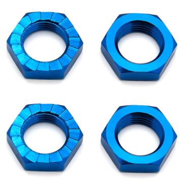 Team Associated RC8B3/RC8B3.1/RC8B3.2 Wheel Nuts 17mm Blue (X4) (AS81082)
