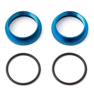 Team Associated RC8B3/RC8B3.1//RC8B3.2 Shock Spring Collars 20mm (2) (AS81221)