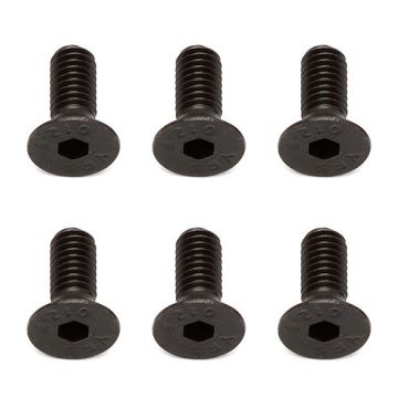 Team Associated M4 X 10mm FHCS (10) (AS81262)