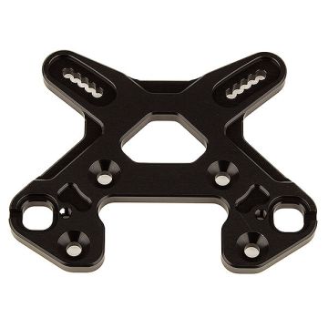 Team Associated RC8B4 Front Shock Tower, Black Aluminum (AS81502)