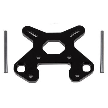 Team Associated RC8B4 Front Shock Tower V2 Black Aluminium (AS81504)