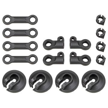 Team Associated RC8B4 Spring Cups And Shock Rod Ends (AS81512)