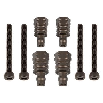 Team Associated RC8B4.1/E FT Shock Bushings 14mm/17mm Aluminium (AS81591)