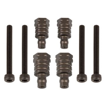 Team Associated RC8B4.1/E FT Shock Bushings 12.5mm/16mm Aluminium (AS81657)