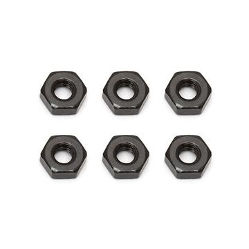 Team Associated M3 Nut (Black) (AS91477)