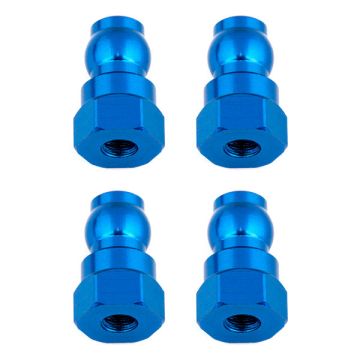 Team Associated Shock Bushings 12mm Blue Aluminum (4) (AS91816)