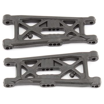Team Associated B6.3 FT Front Susp. Arms Flat Carbon Fibre (AS91871)