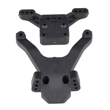 Team Associated B6.3 FT Top Plate & Ballstud Mount Carbon (AS91875)