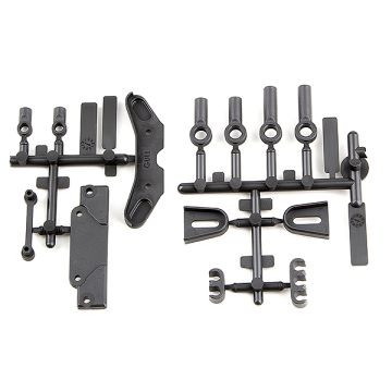 Team Associated B6.3 Tower Covers/Wire Clips/Rod Ends (AS91885)