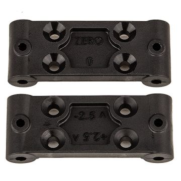 Team Associated RC10B6.4 Front Bulkhead Set, 0 Deg / 2.5 Deg (AS91979)
