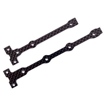 Team Associated B74.1 FT Flex Chassis Brace Support Set 2.0mm Cf (AS92283)