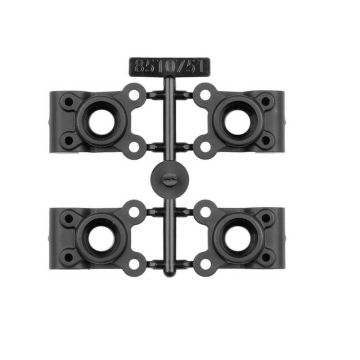 Team Associated RC10B7 Rear Hub Set, -4mm Offset (AS92518)