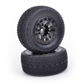 Core RC 1:10 Short Course Bar & Spike - Black Chrome (2pcs) (BW2004)