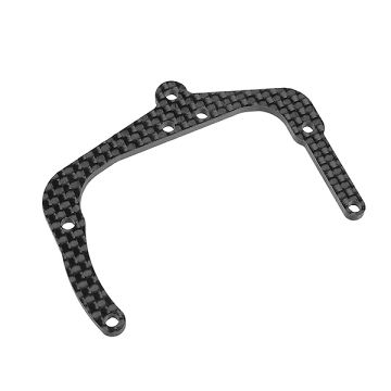 Corally Rear Pod Upper Plate FSx10 Graphite 2.5mm 1 Pc (C-00120-002)