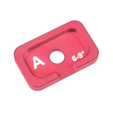 Corally Alum. Caster Adjustment Plate FSx10 A 6Deg 9Deg 1Pc (C-00120-036)