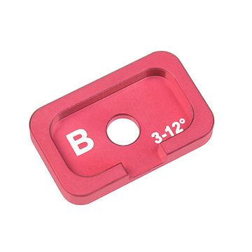 Corally Alum. Caster Adjustment Plate FSx10 B 3Deg 12Deg 1Pc (C-00120-037)