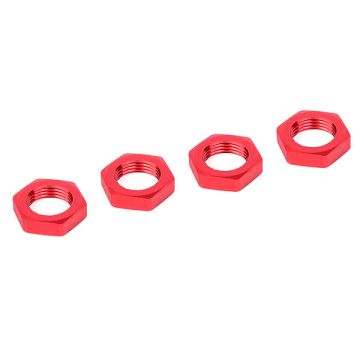 Corally Wheel Nut Aluminium Ribbed 4pcs Red (C-00180-230)