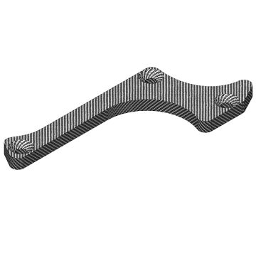 Corally Suspension Arm Stiffener A Lower Front Right Graphite 3mm 1Pc (C-00180-233)