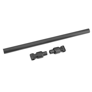 Corally Chassis Tube Front 197.5mm Aluminum Black 1 Set (C-00180-720)