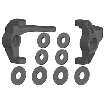 Corally Steering Block L/R Composite 1 Set (C-00250-029)