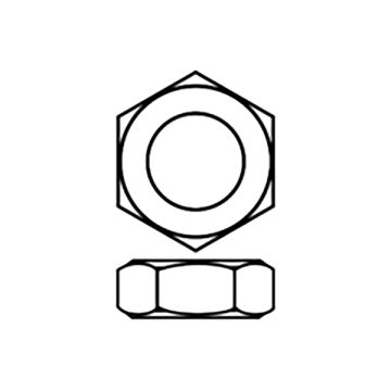 Corally Low Profile Nut M4 10 Pcs (C-3104-40)