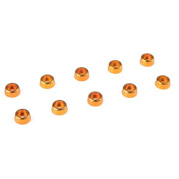 Corally Aluminium Washer For M2 Socket Head Screws Od=6mm Gold 10Pcs (C-31250)