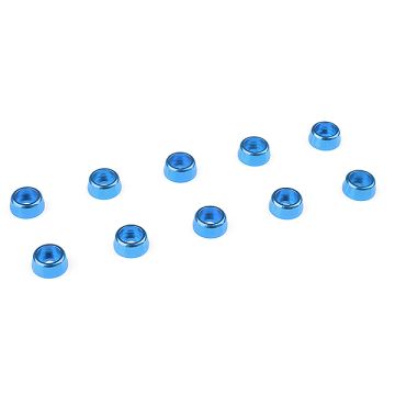 Corally Aluminium Washer For M2 Socket Head Screws Od=6mm Blue 10Pcs (C-31254)