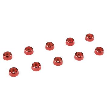 Corally Aluminium Washer For M2 Socket Head Screws Od=6mm Red 10Pcs (C-31255)