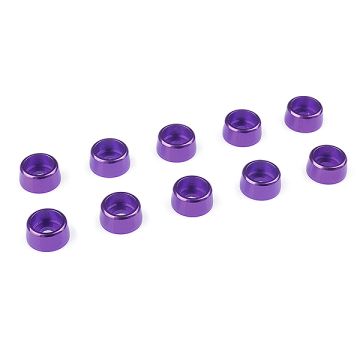 Corally Aluminium Washer For M3 Socket Head Screws Od=8mm Purple 10Pcs (C-31272)