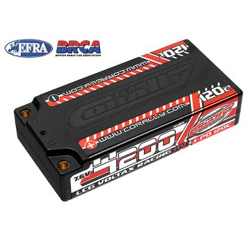 Corally Voltax 120C Lipo HV Battery 4200mAh LP/LCG Shorty 2s 4mm Bullit (C-49600)