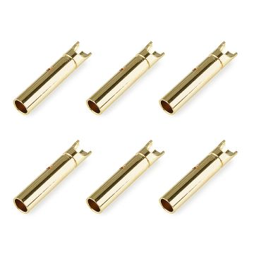 Corally Bullit Connector 2.0mm Female Gold Plated Ultra Low Resistance 6Pcs (C-50160)