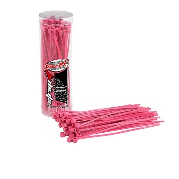 Corally Strapit Cable Tie Wraps Pink 2.5X100mm 50 Pcs (C-50504)