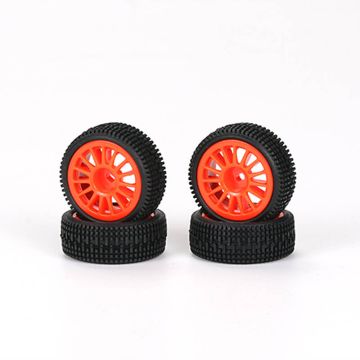 Carisma GT24 Hyundai I20N Red Wheels Set (Mounted) (CA16643)
